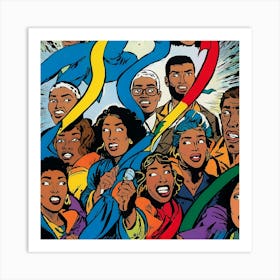 Group Of Black People Art Print