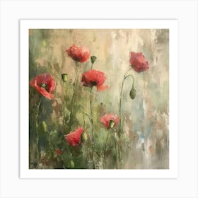 Impressionist Poppies # 2 Art Print