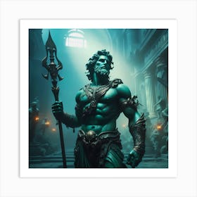 God Of The Sea Art Print