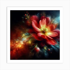 Abstract Flower 5 Art Print