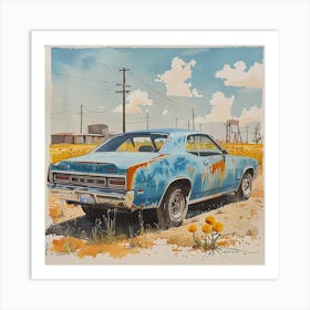 Plymouth Charger Art Print