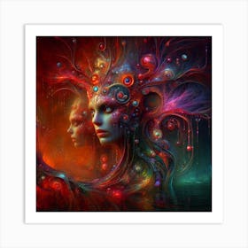 ATOMIC WOMEN Art Print