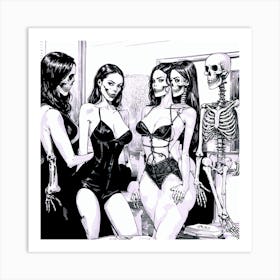 Skeletons 1 Art Print