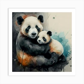 Panda Bears 1 Art Print