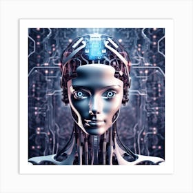 Cyborg Woman 31 Art Print