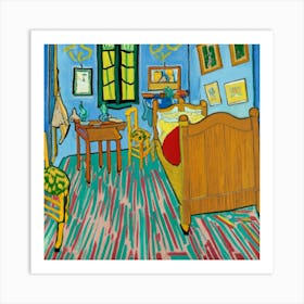 The Bedroom, Vincent Van Gogh Art Print Art Print