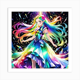 Rainbow Girl 4 Art Print