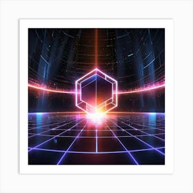 Futuristic Space 3 Art Print