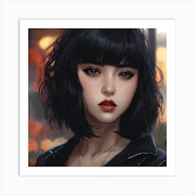 Asian Girl Art Print