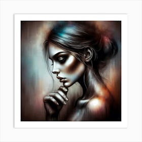 Abstract Of A Woman 11 Art Print