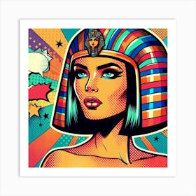 Pop Egyptian Yasmin Moon Art Print