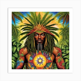 Man In The Jungle Art Print