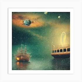 Ship In The Water 1 Art Print