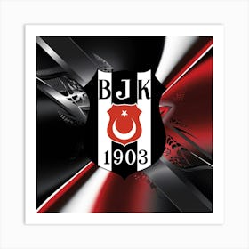 Beşiktaş J.K Logo Wall Art 5 Art Print