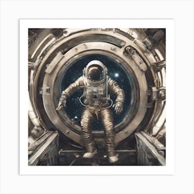 Astronaut In Space 1 Art Print