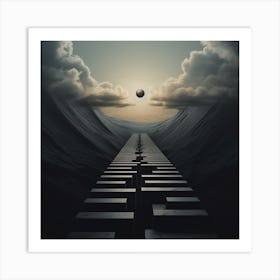 Path Through The Clouds Art Print