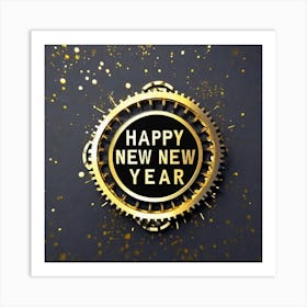 Happy New Year Background 3 Art Print