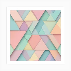 Abstract Triangles 6 Art Print