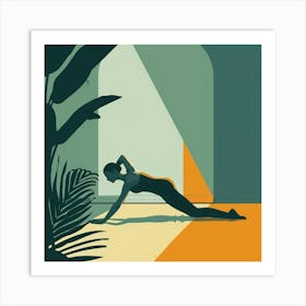 Yoga Pose Art Print