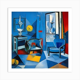 Blue Room 1 Art Print