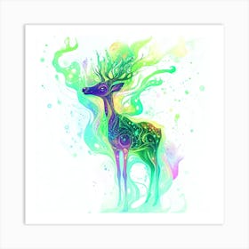 Deer Canvas Print 5 Art Print