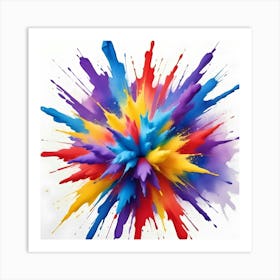 Colorful Paint Explosion 2 Art Print