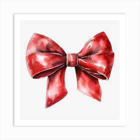 Red Bow 2 Art Print