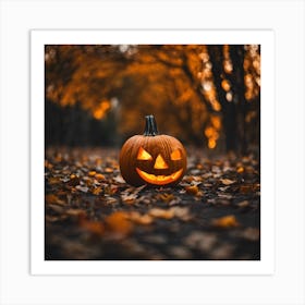 Halloween Pumpkin 4 Art Print