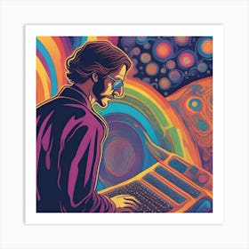 Psychedelic Man Art Print