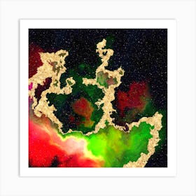 100 Nebulas in Space with Stars Abstract n.064 Art Print