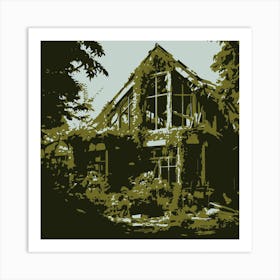 Apocalyptic building Art Print