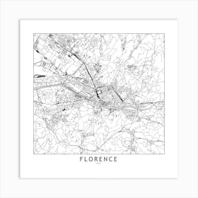 Florence Map Art Print
