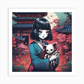 Anime Japanese Girl Art Print