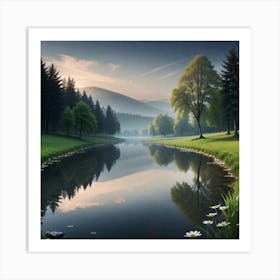 Landscape Painting 59 Art Print