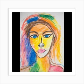 Portrait Of A Girl Art Print