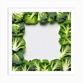 Frame Of Broccoli 10 Art Print