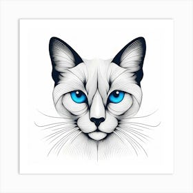 Creative Feline Cat Artwork 93 Art Print