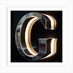 Illuminated Letter G Art Print