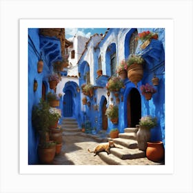 462698 A Creative Image Of The Moroccan City Of Chefchaou Xl 1024 V1 0 Art Print