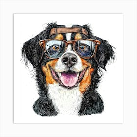 Bernese Dog 5 Art Print