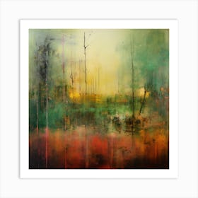 In The Forest - Abstract Painting 2 Art Print