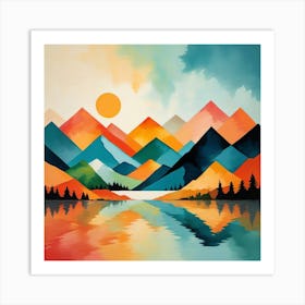 Mountain Landscape 5 Art Print