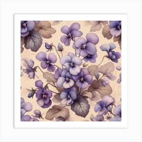 Violets 9 Art Print