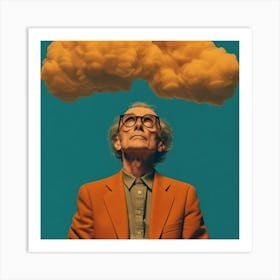 Man With A Cloud Art Print