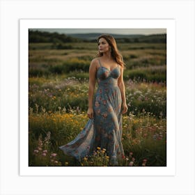 Field Of Flowers 1 Art Print