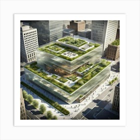 Green Roof 1 Art Print