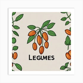 Legumes As A Logo (80) Art Print