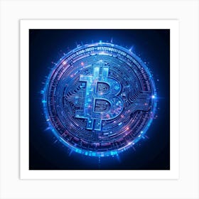 Bitcoin Symbol 3 Art Print