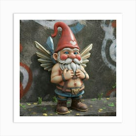 Cupid Gnome Gnome Art Print