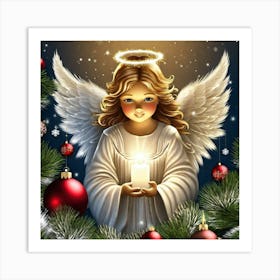 Angel Christmas 4 Art Print